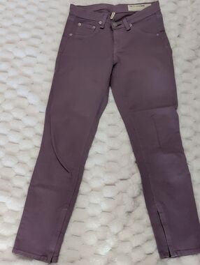 Mauve Rag & Bone Zippered Capri